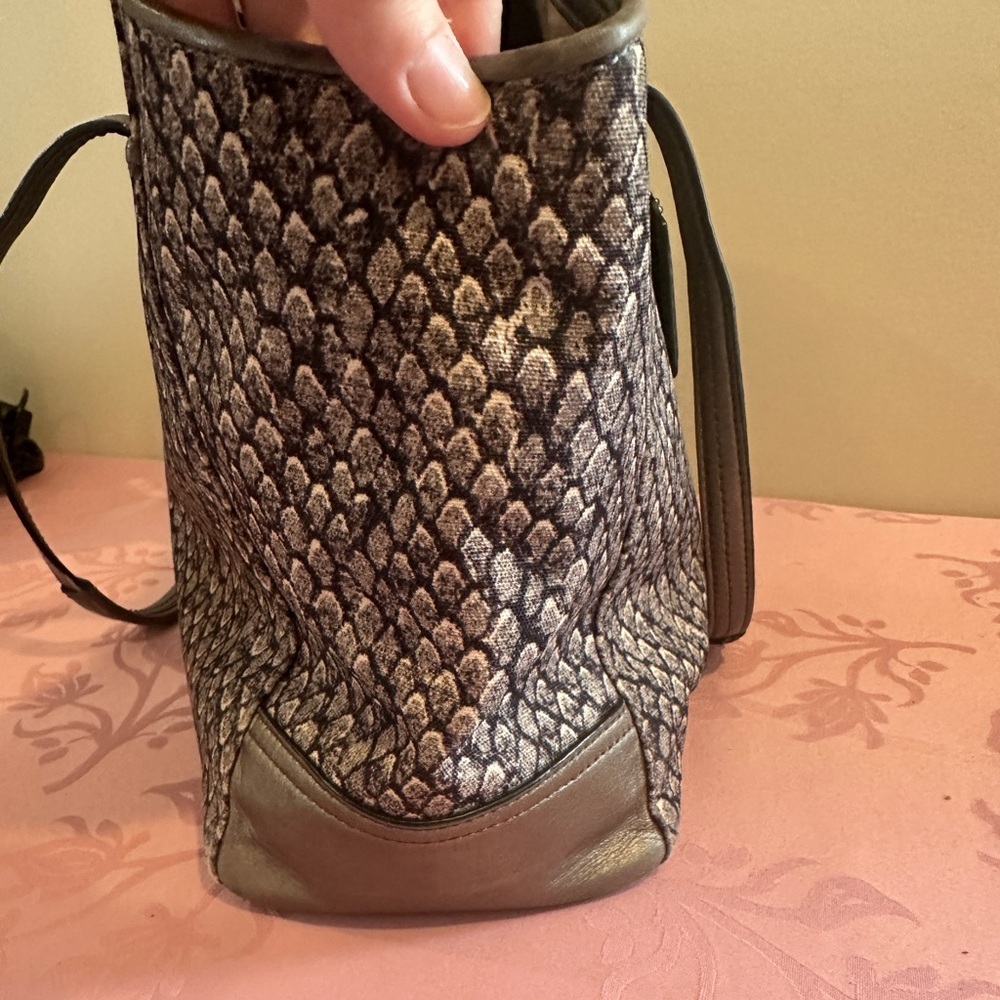 Coach Gray Patterned Tote Bag - Picture 4 of 14